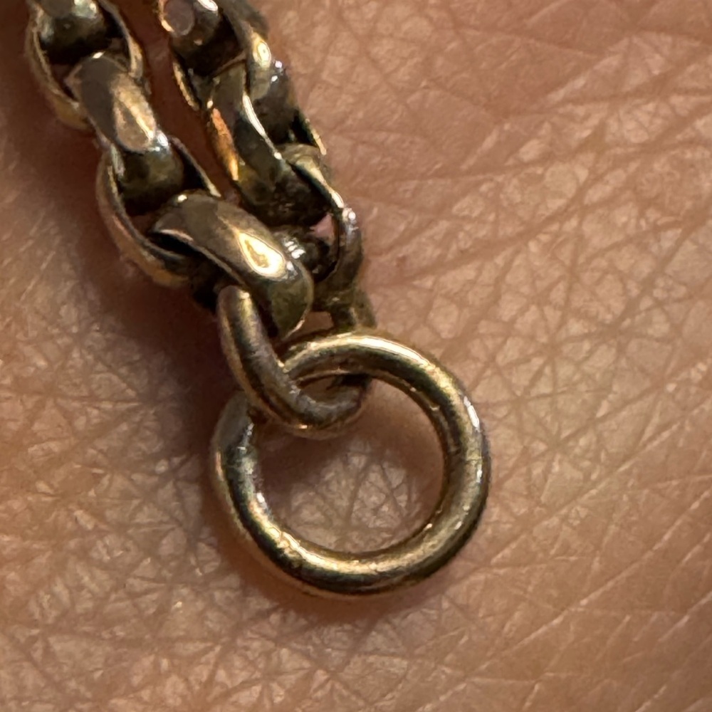 Antique 9ct Yellow Gold Muff Chain Watch Chain Necklace - Picture 4 of 9